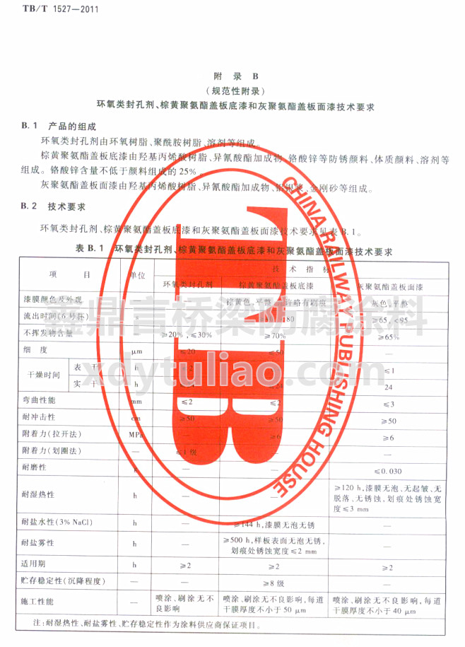 TB/T 1527-2011hׄS۰wͻҾ۰wἼgҪ
